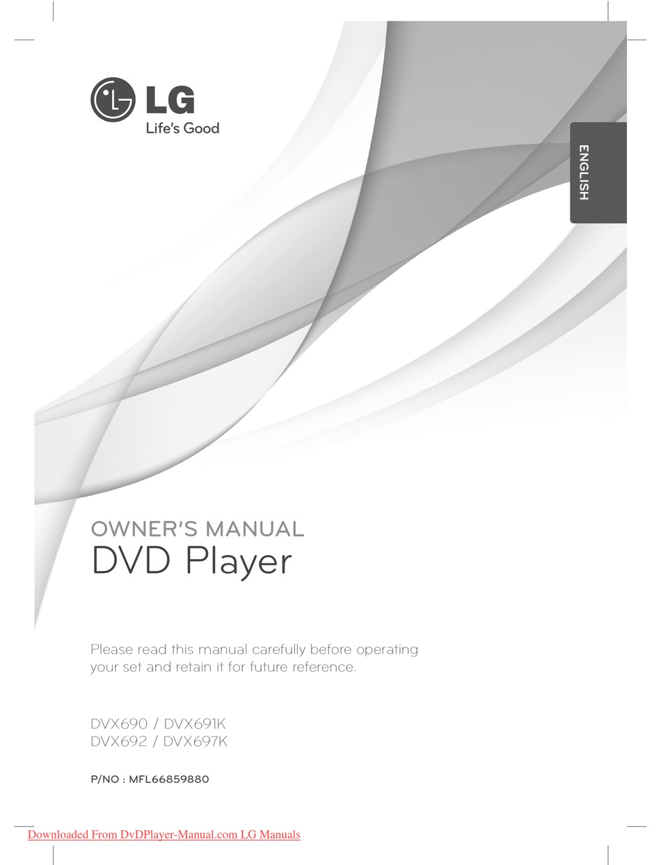 Lg Dvx690 Owner S Manual Pdf Download Manualslib