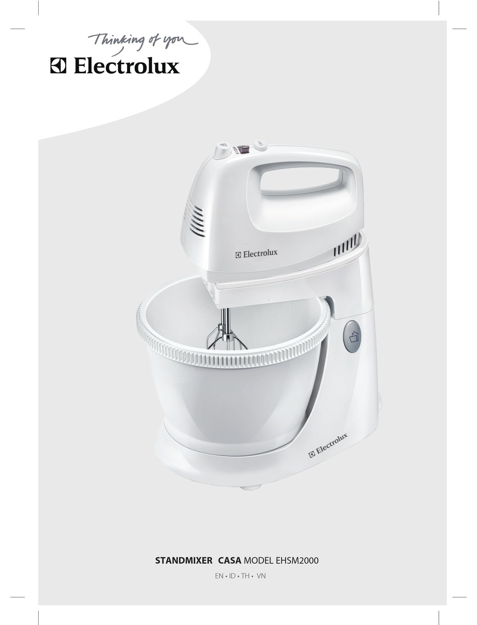 ELECTROLUX CASA EHSM2000 INSTRUCTION BOOK Pdf Download ManualsLib