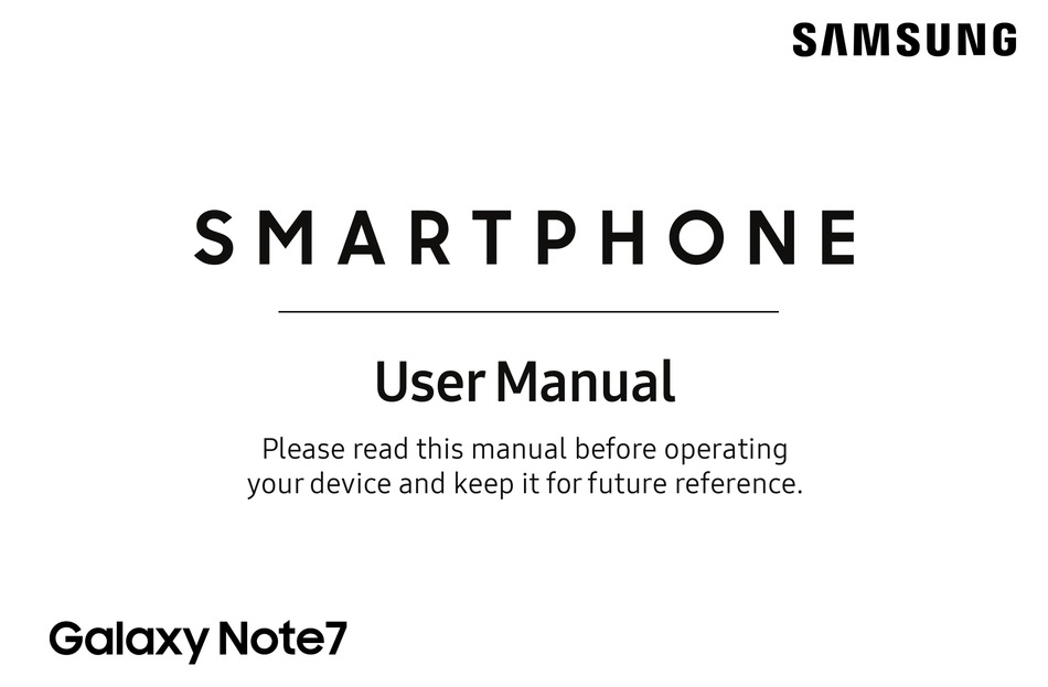 SAMSUNG GALAXY NOTE 7 USER MANUAL Pdf Download | ManualsLib