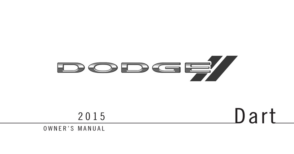 Dodge Dart 15 Owner S Manual Pdf Download Manualslib