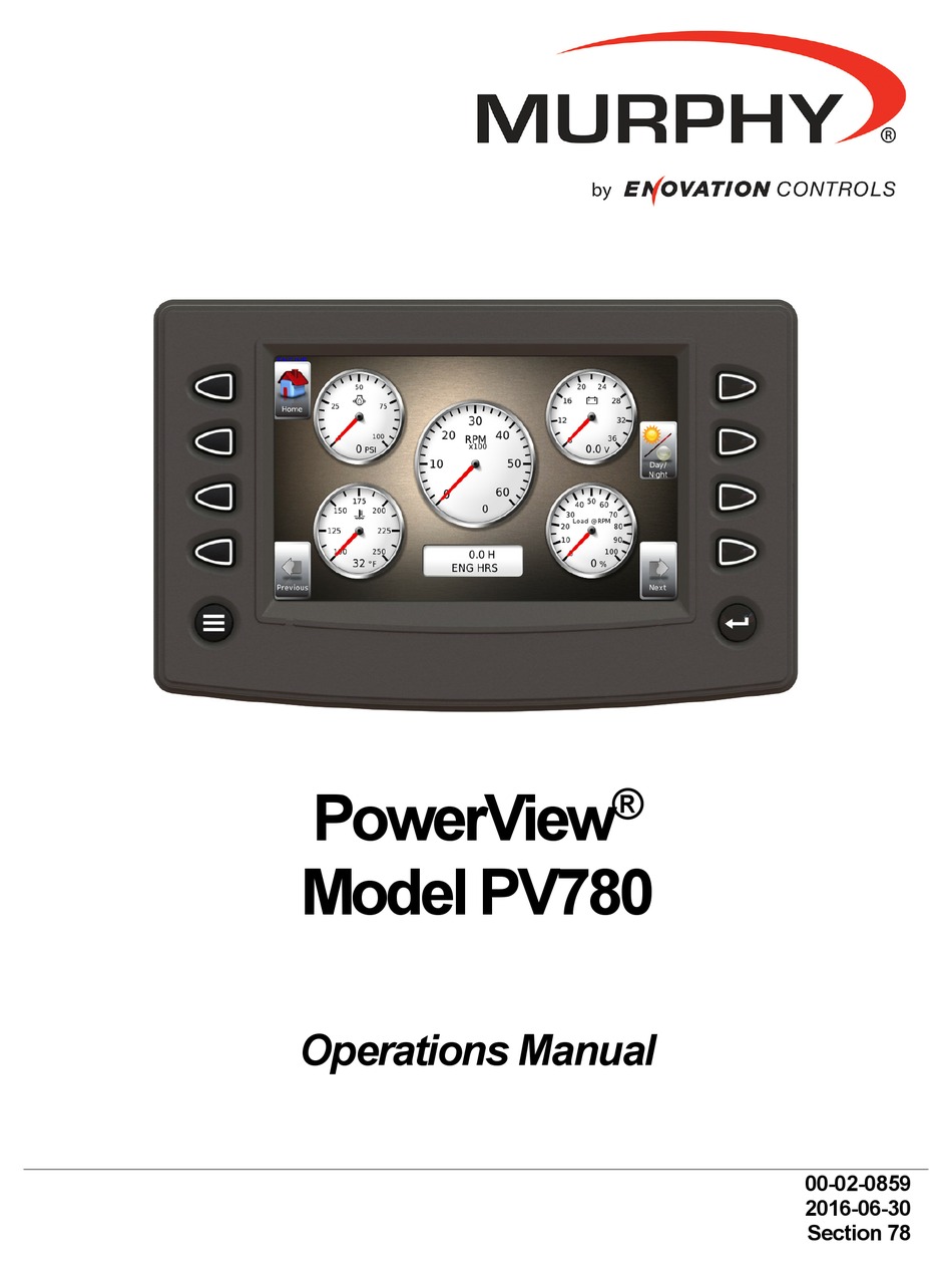 MURPHY POWERVIEW PV780 OPERATION MANUAL Pdf Download ManualsLib