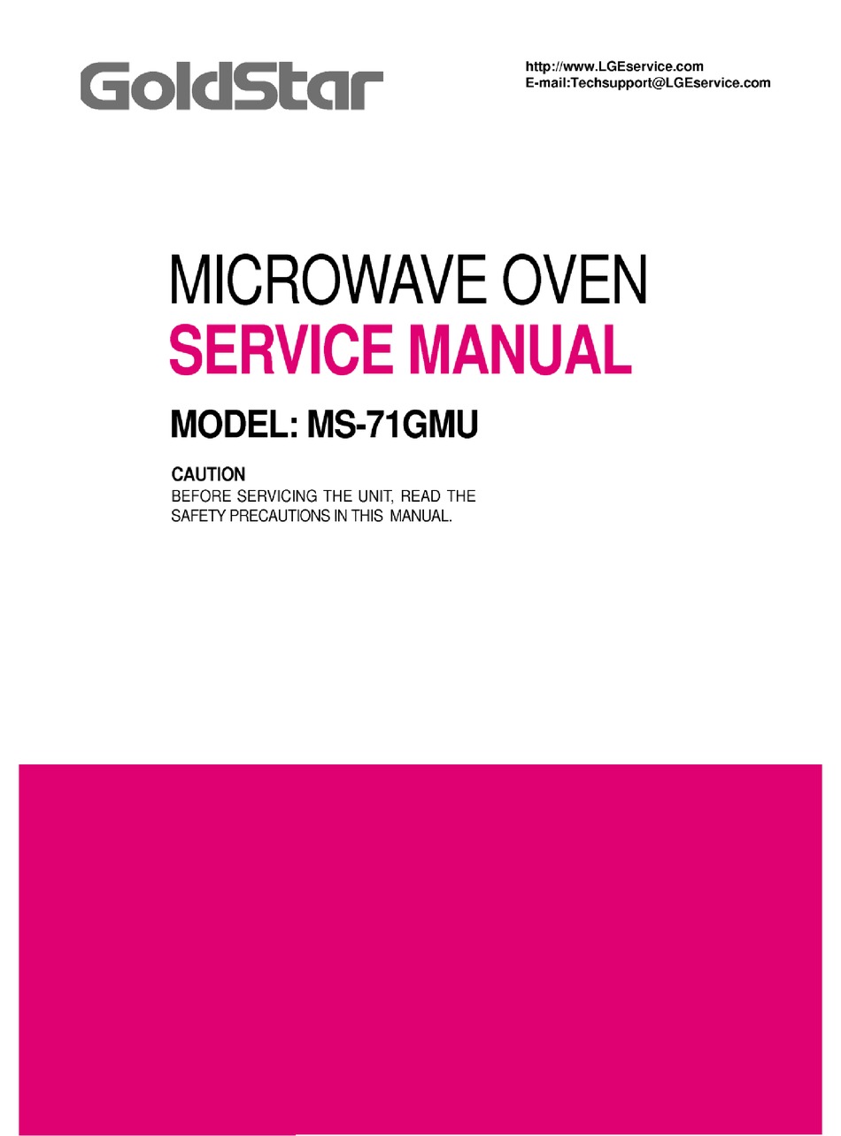 GOLDSTAR MS71GMU SERVICE MANUAL Pdf Download ManualsLib
