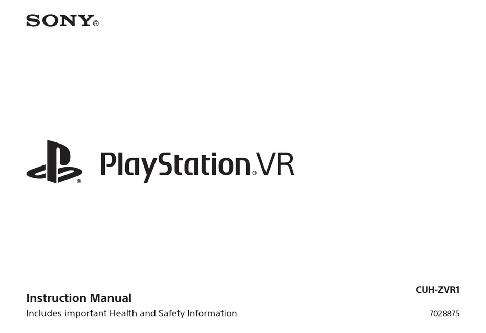 Sony Playstation Vr Instruction Manual Pdf Download Manualslib
