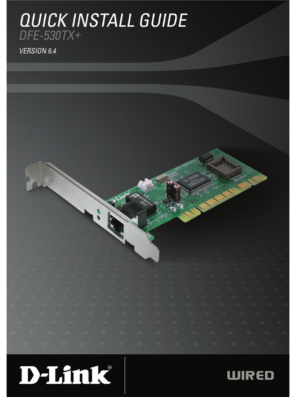 PCI 10/100 Card DFE530TX // D-LINK DFE-530TX 
