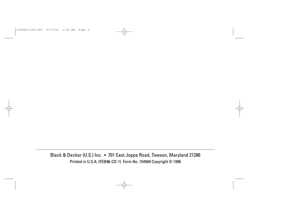 Black & Decker 1166-220 Parts Diagram for Electric Drill