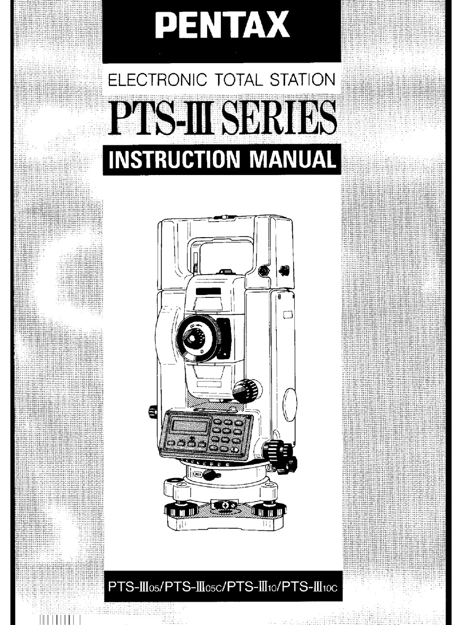 PENTAX PTS-III 05 INSTRUCTION MANUAL Pdf Download | ManualsLib