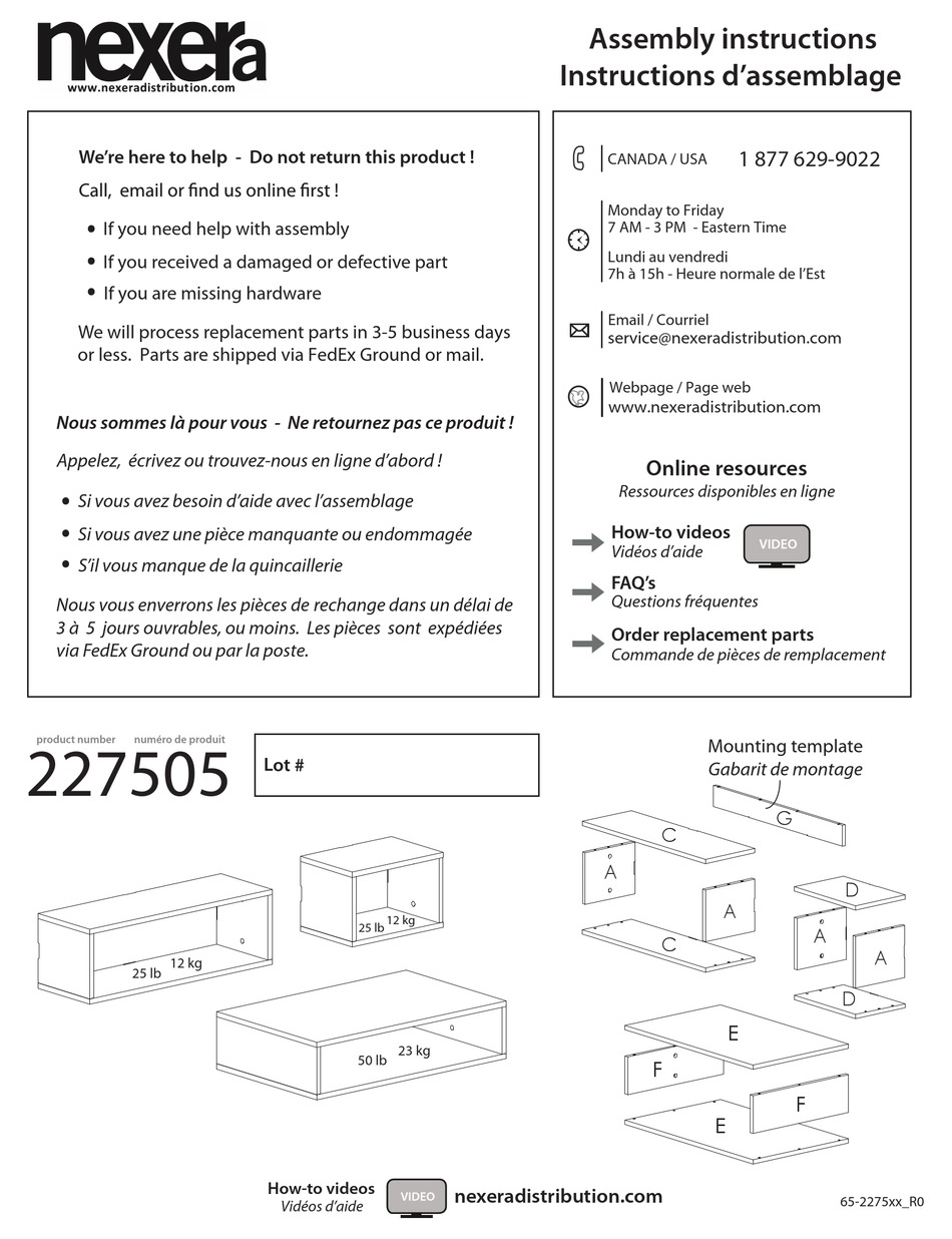 SCA 385508 Manuel d'instructions du système de caméra de recul