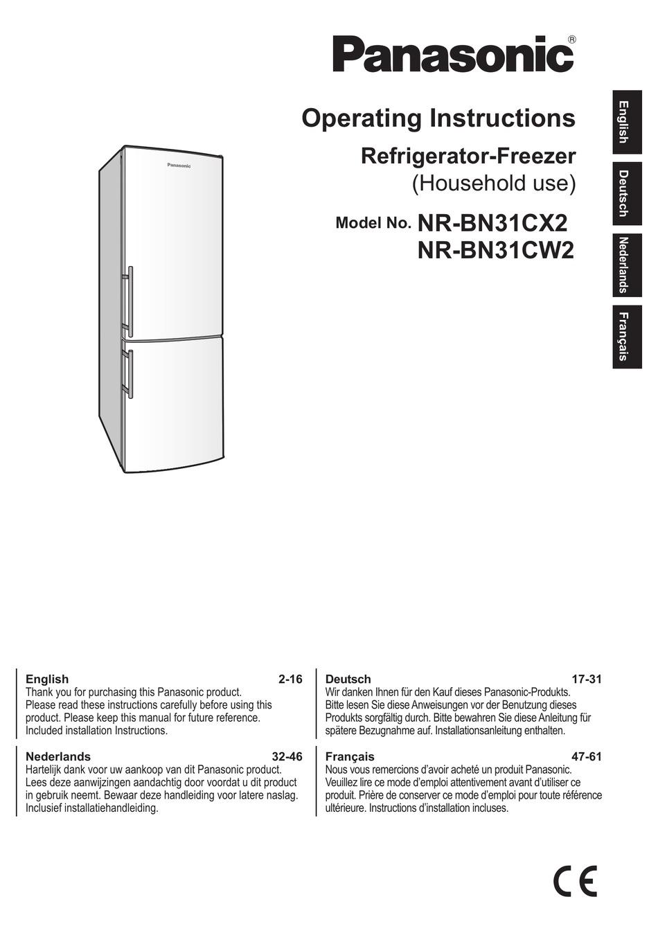 Panasonic Nr Bn31cx2 Operating Instructions Manual Pdf Download Manualslib 3034