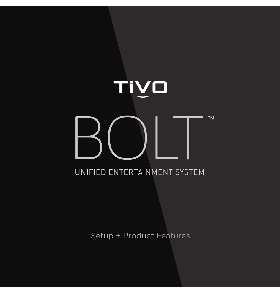 TIVO BOLT SETUP Pdf Download ManualsLib