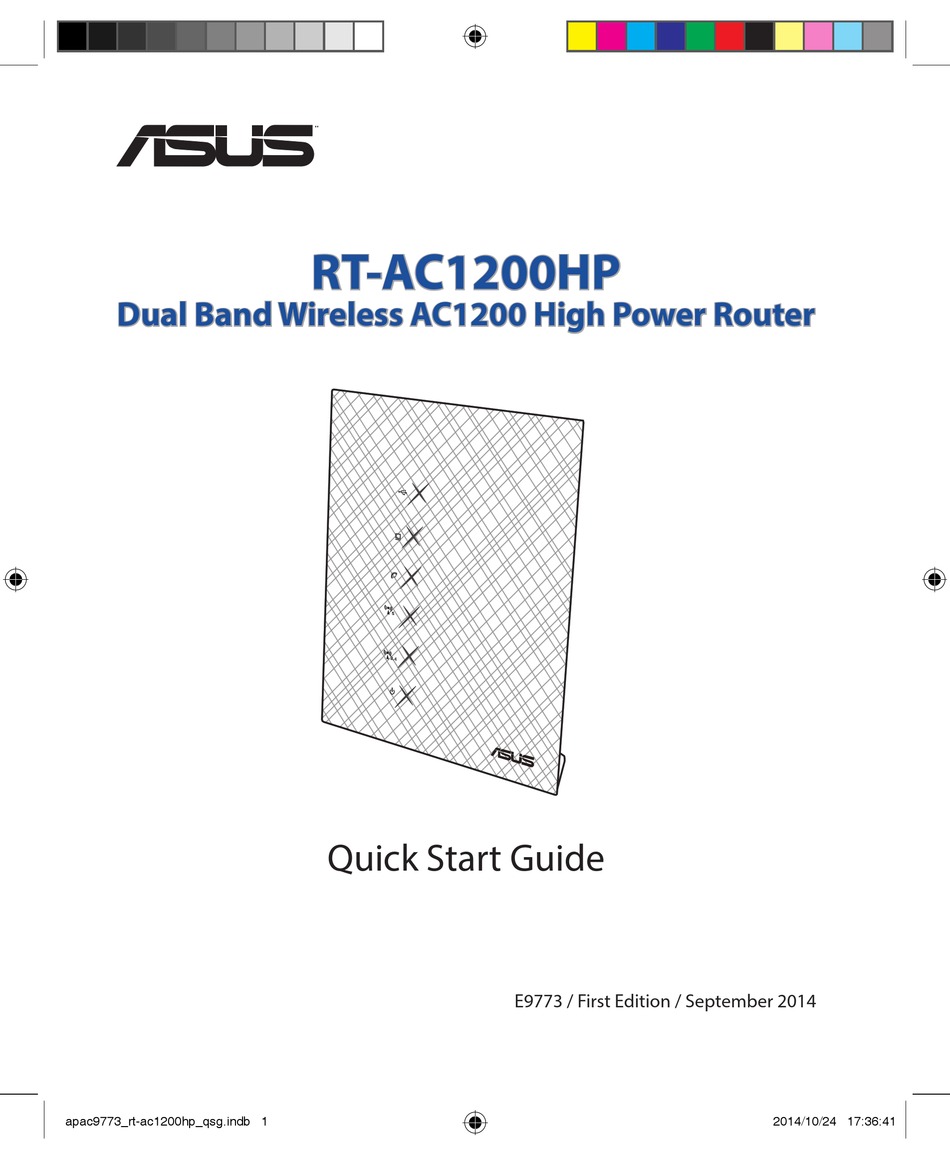 Asus Rt Ac1200hp Quick Start Manual Pdf Download Manualslib