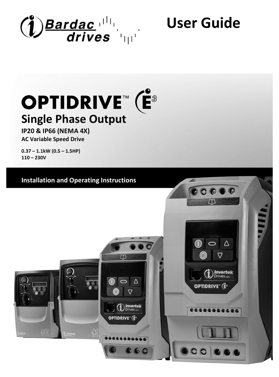 INVERTEC OPTIDRIVE E IP20 USER MANUAL Pdf Download ManualsLib