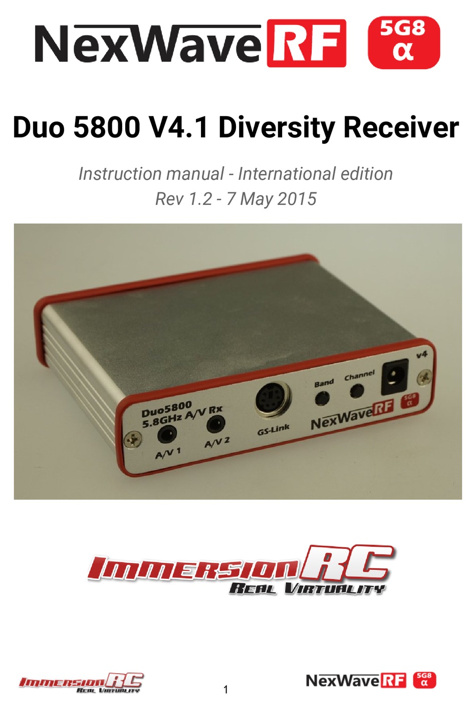 Immersionrc duo5800 hot sale