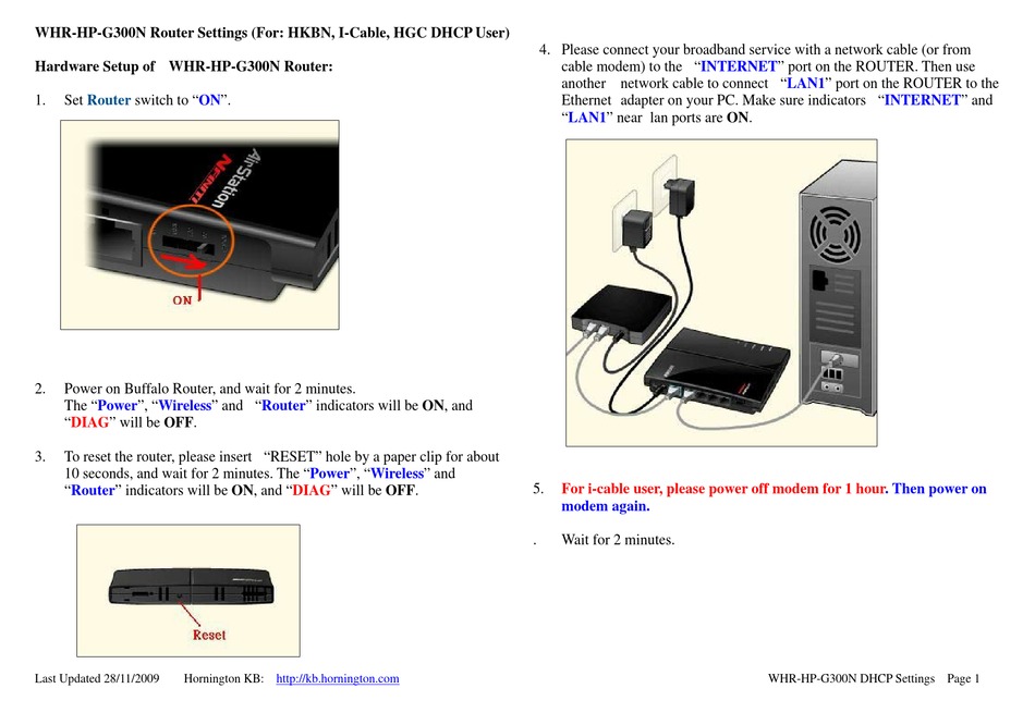 Buffalo Whr Hp G300n Setting Manual Pdf Download Manualslib