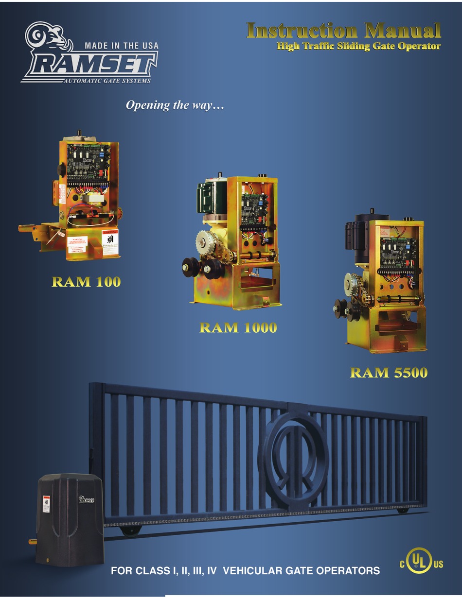 RAMSET RAM 100 INSTRUCTION MANUAL Pdf Download ManualsLib