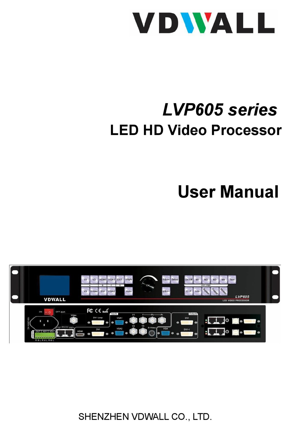 Vdwall Lvp605 Series User Manual Pdf Download Manualslib