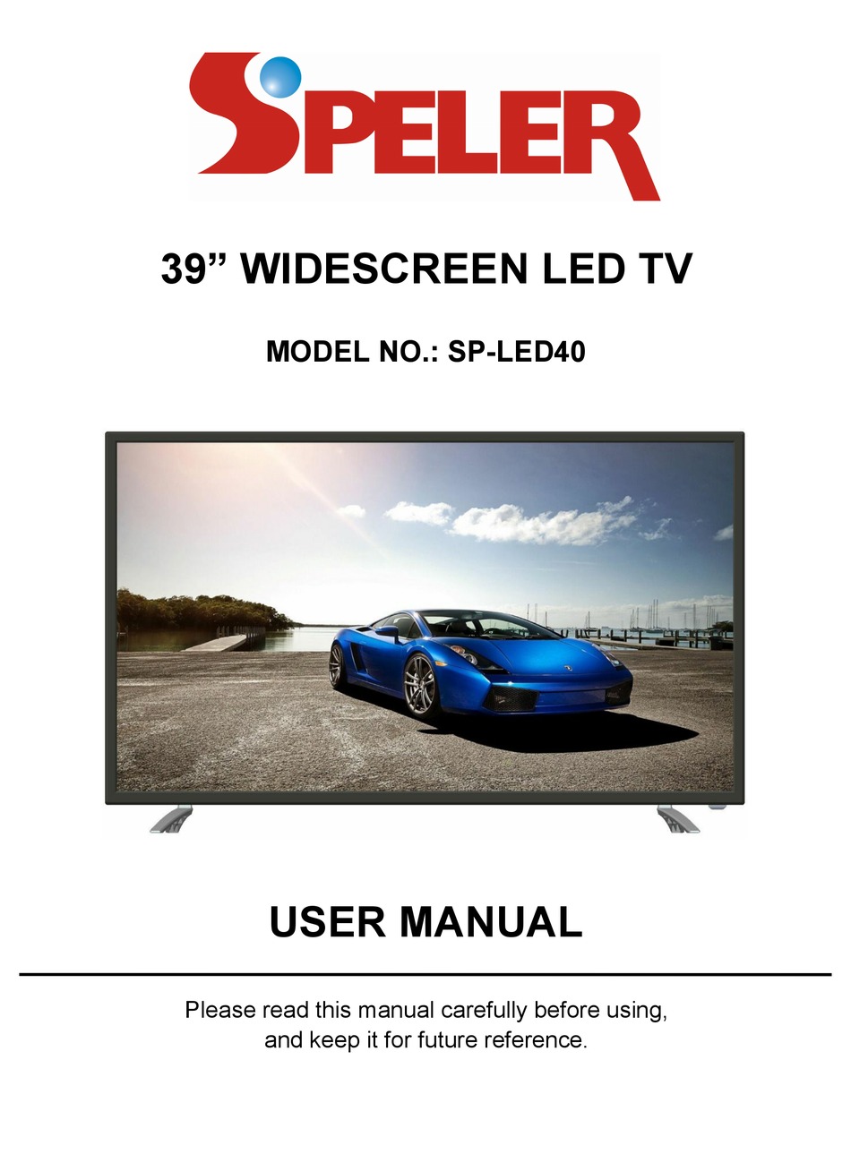 Speler Sp Led40 User Manual Pdf Download Manualslib