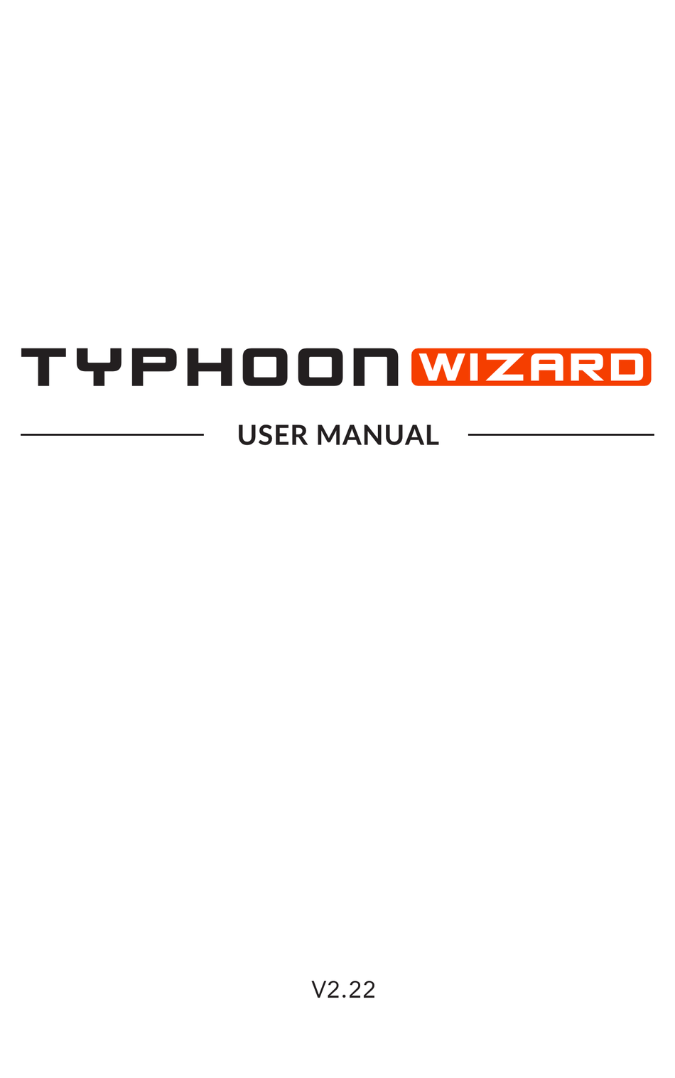 TYPHOON WIZARD USER MANUAL Pdf Download ManualsLib