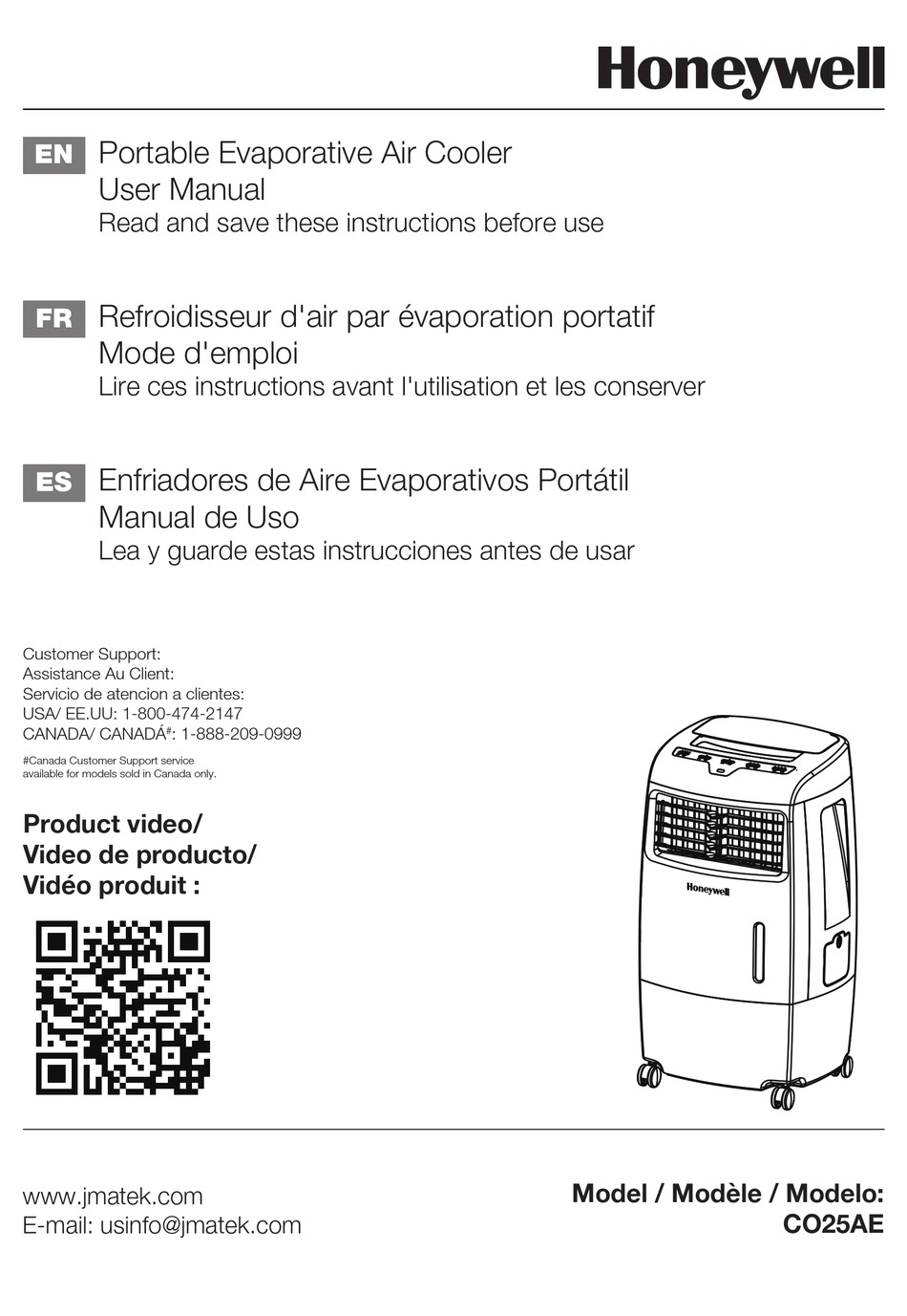 HONEYWELL CO25AE USER MANUAL Pdf Download | ManualsLib