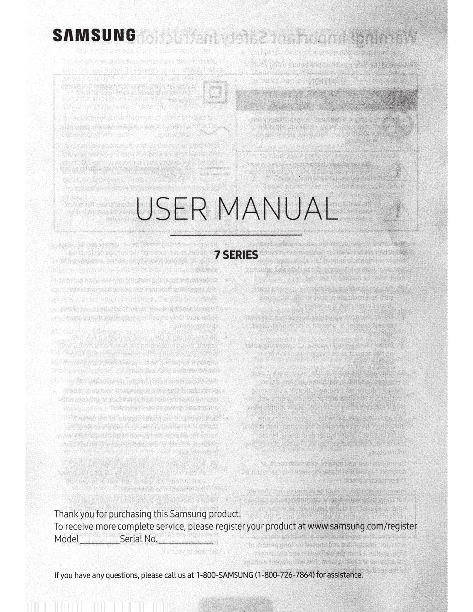SAMSUNG UN49KU7000 USER MANUAL Pdf Download | ManualsLib