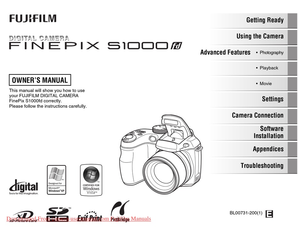 FUJIFILM FINEPIX S1000FD OWNER
