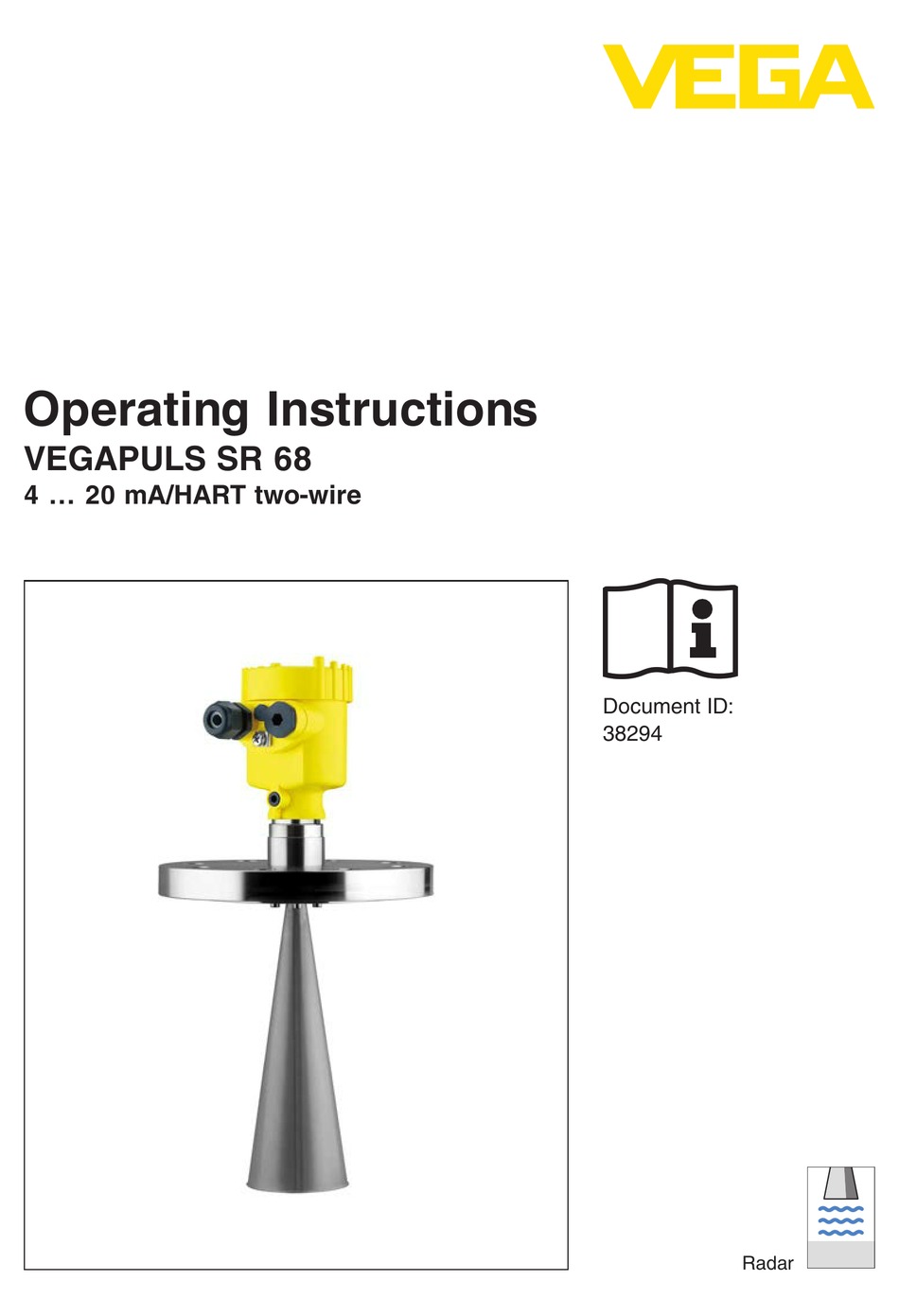 VEGA VEGAPULS SR 68 OPERATING INSTRUCTIONS MANUAL Pdf Download | ManualsLib