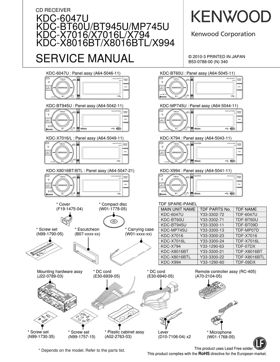 Kenwood Kdc 6047u Service Manual Pdf Download Manualslib