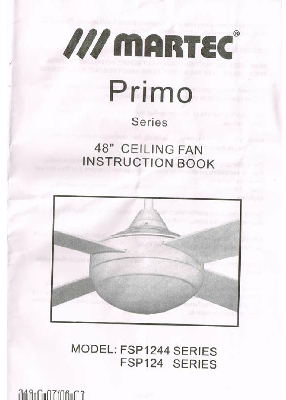 Martec Fsp1244 Series Instruction Book Pdf Download Manualslib