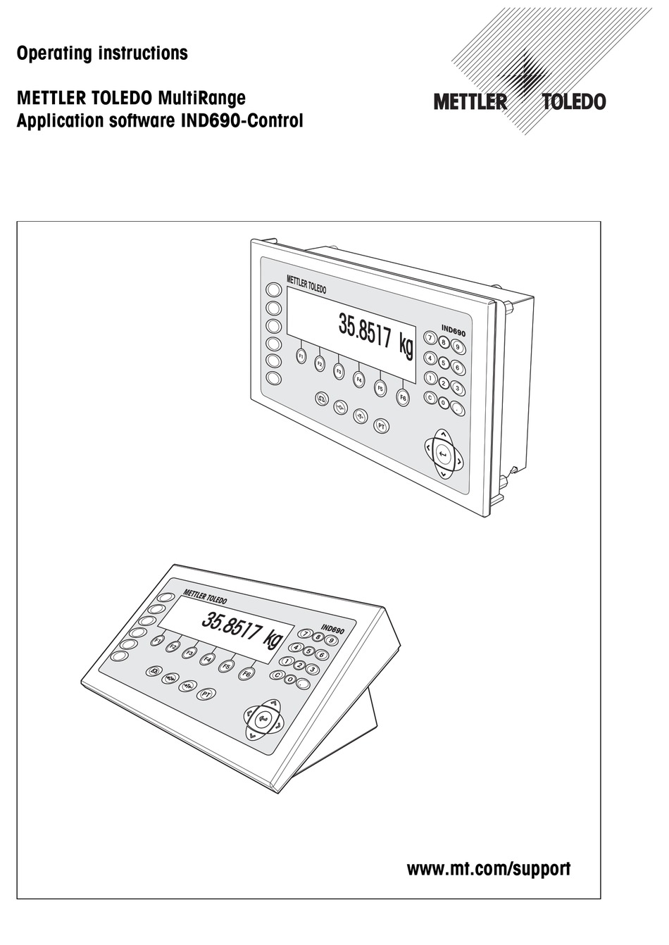 METTLER TOLEDO IND690 OPERATING INSTRUCTIONS MANUAL Pdf Download