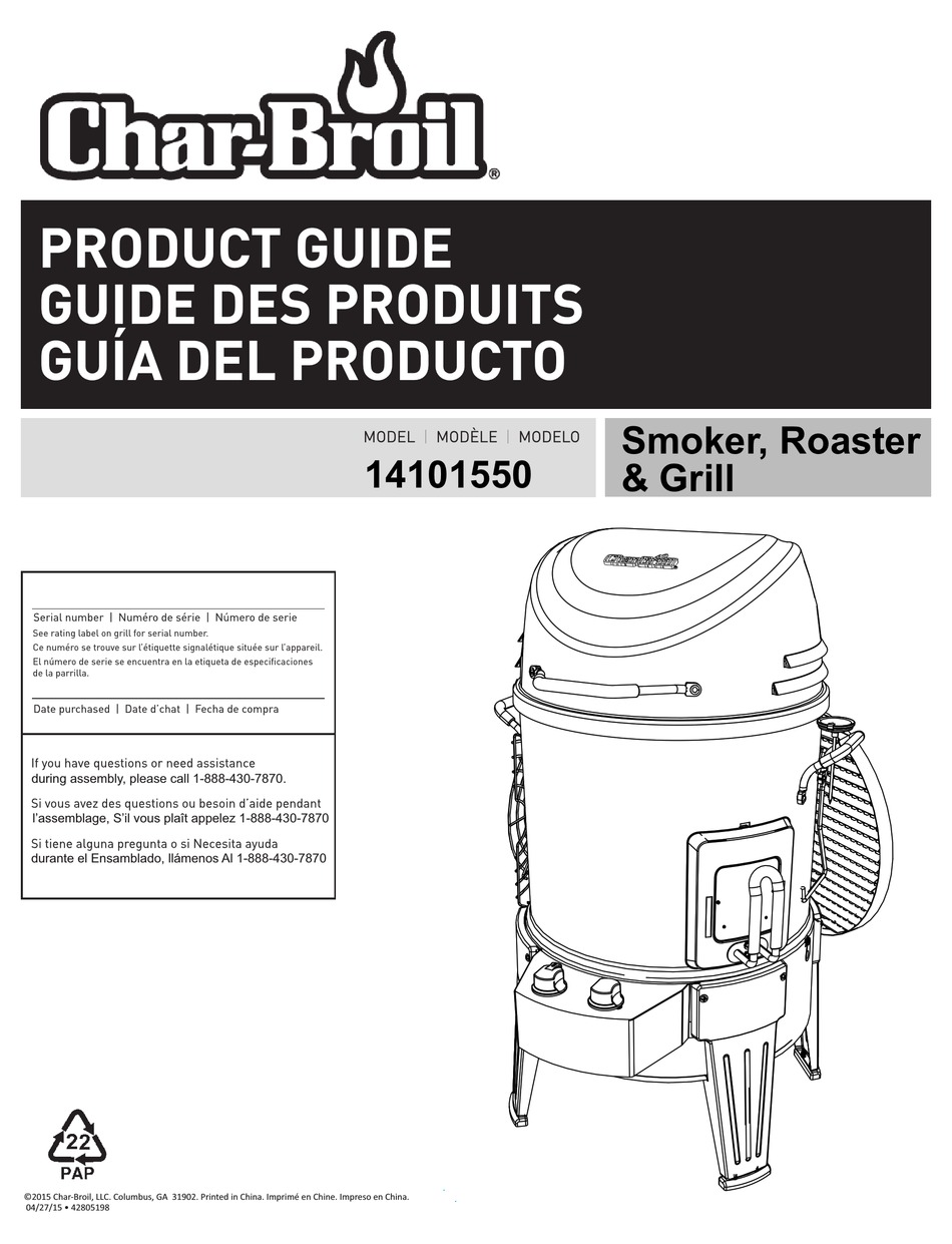 CHAR BROIL 14101550 PRODUCT MANUAL Pdf Download ManualsLib char-broil-14101550-product-manual-pdf-download-manualslib
