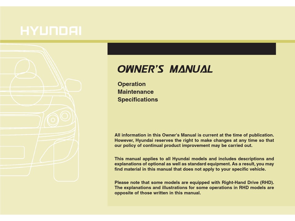 HYUNDAI I30 OWNER'S MANUAL Pdf Download | ManualsLib