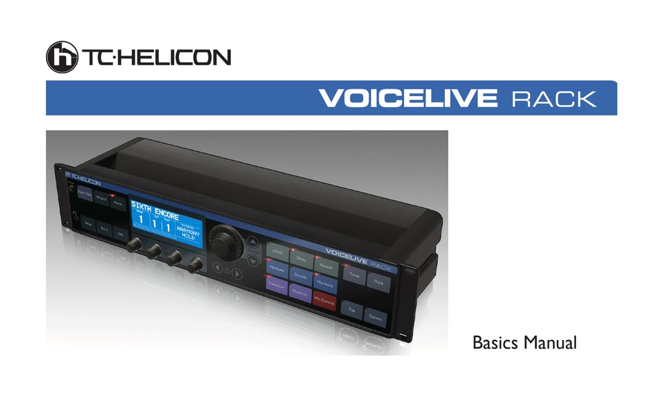 TCHELICON VOICELIVE RACK BASIC MANUAL Pdf Download ManualsLib