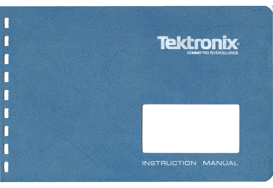 Tektronix 442 Oscilloscope Operators Instruction Manual 