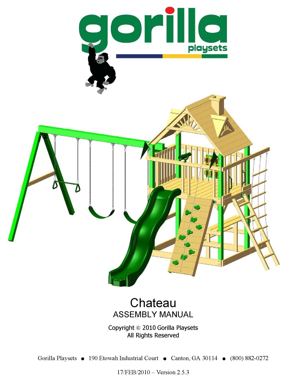 GORILLA PLAYSETS CHATEAU ASSEMBLY MANUAL Pdf Download ManualsLib