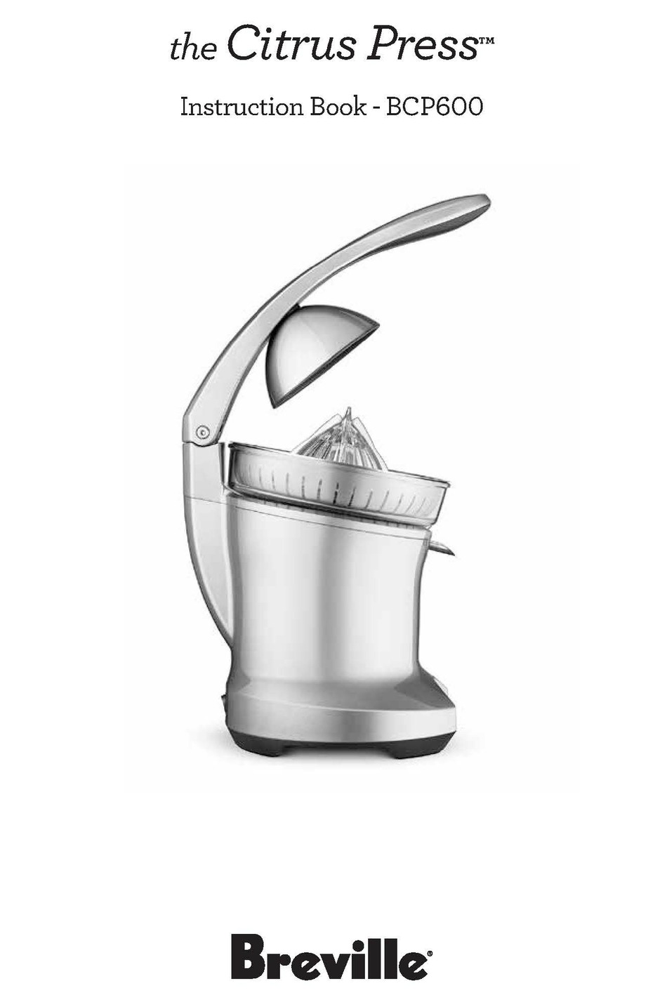BREVILLE BCP600 INSTRUCTION BOOK Pdf 