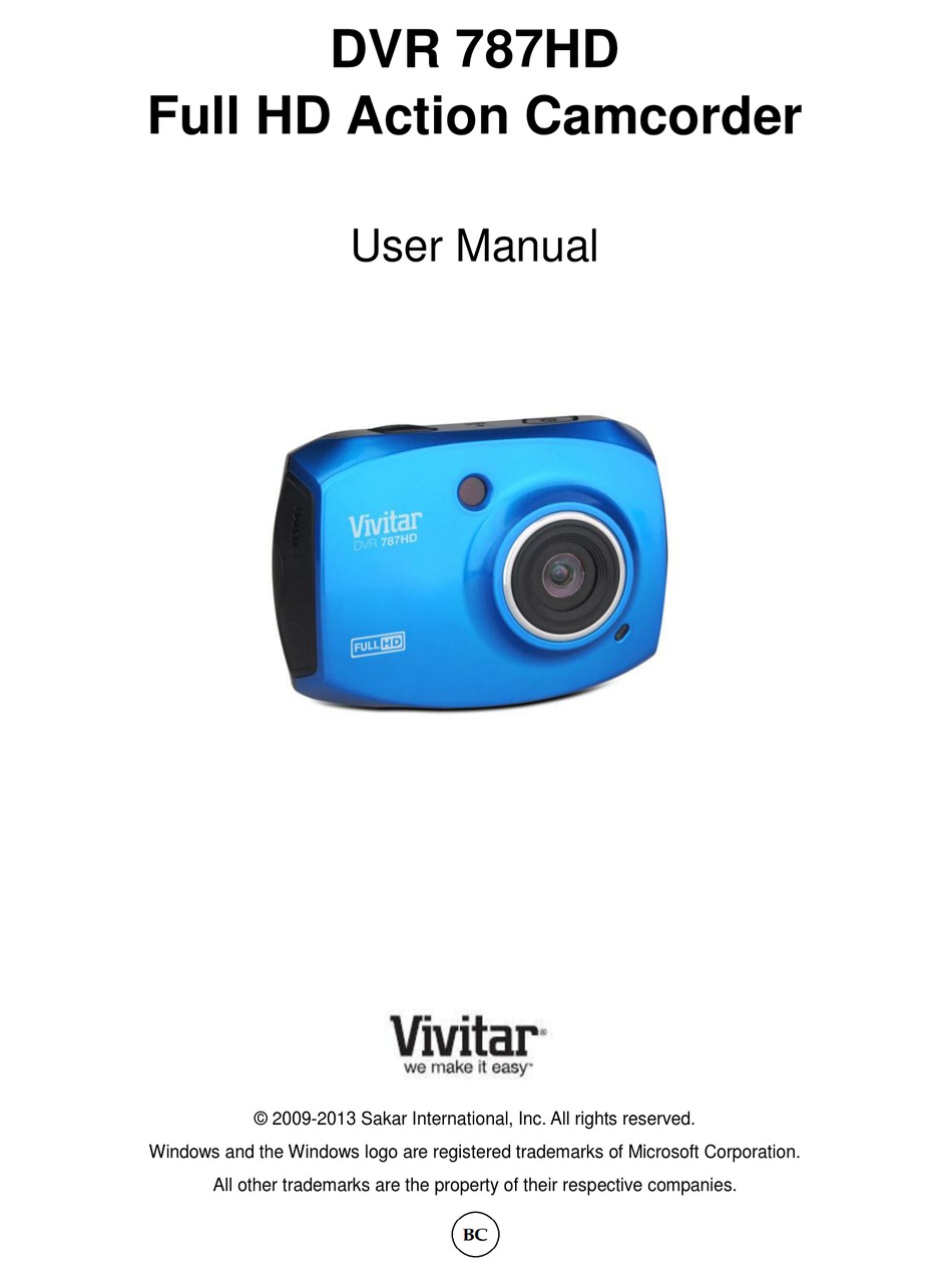 VIVITAR DVR 787HD USER MANUAL Pdf Download ManualsLib