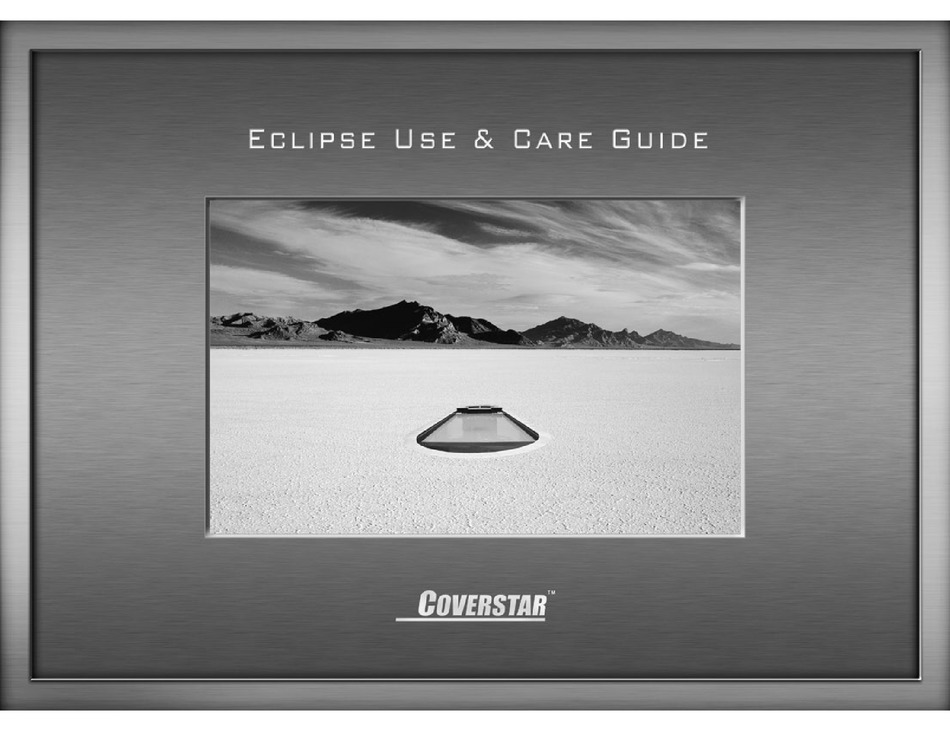 COVERSTAR ECLIPSE USE & CARE MANUAL Pdf Download ManualsLib