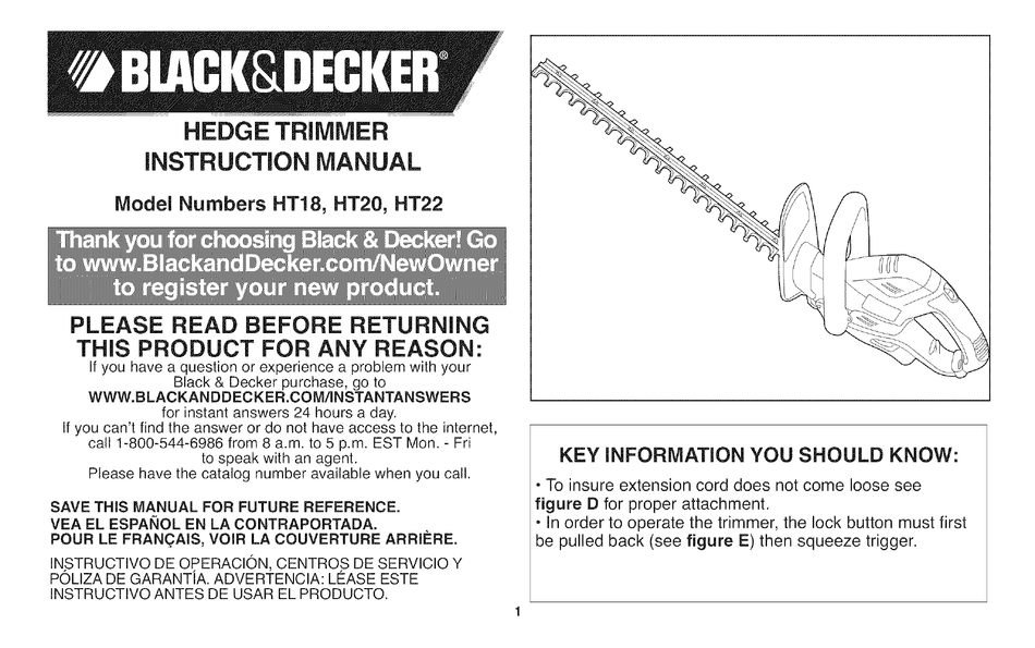black and decker tr116