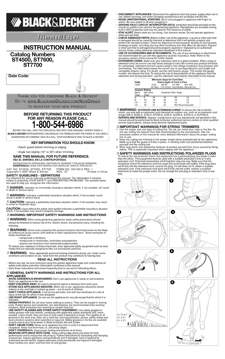 black and decker st4500