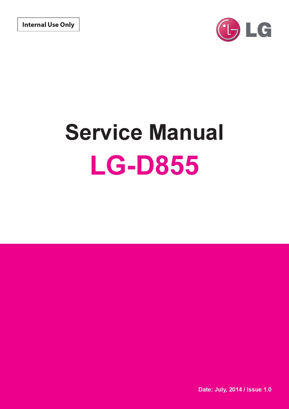 Lg D855 Service Manual Pdf Download Manualslib