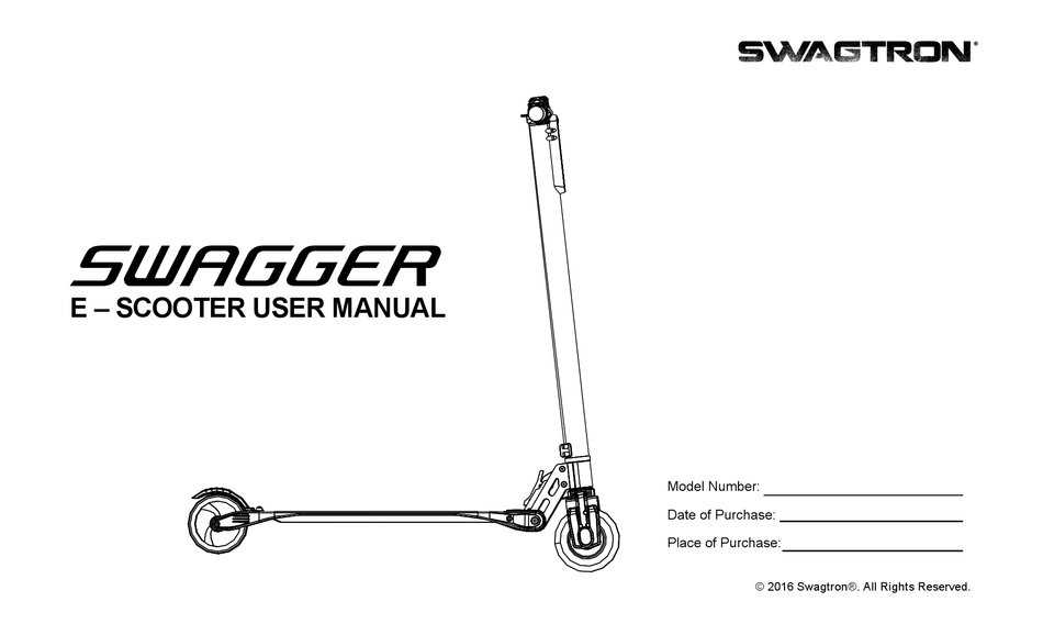 SWAGTRON SWAGGER USER MANUAL Pdf Download | ManualsLib