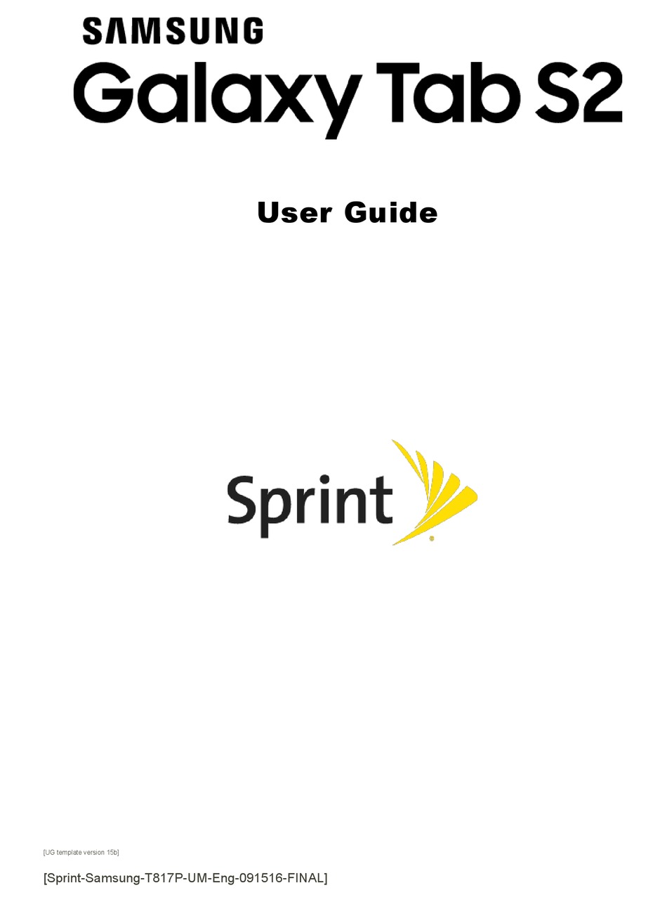 SAMSUNG GALAXY TAB S2 USER MANUAL Pdf Download ManualsLib