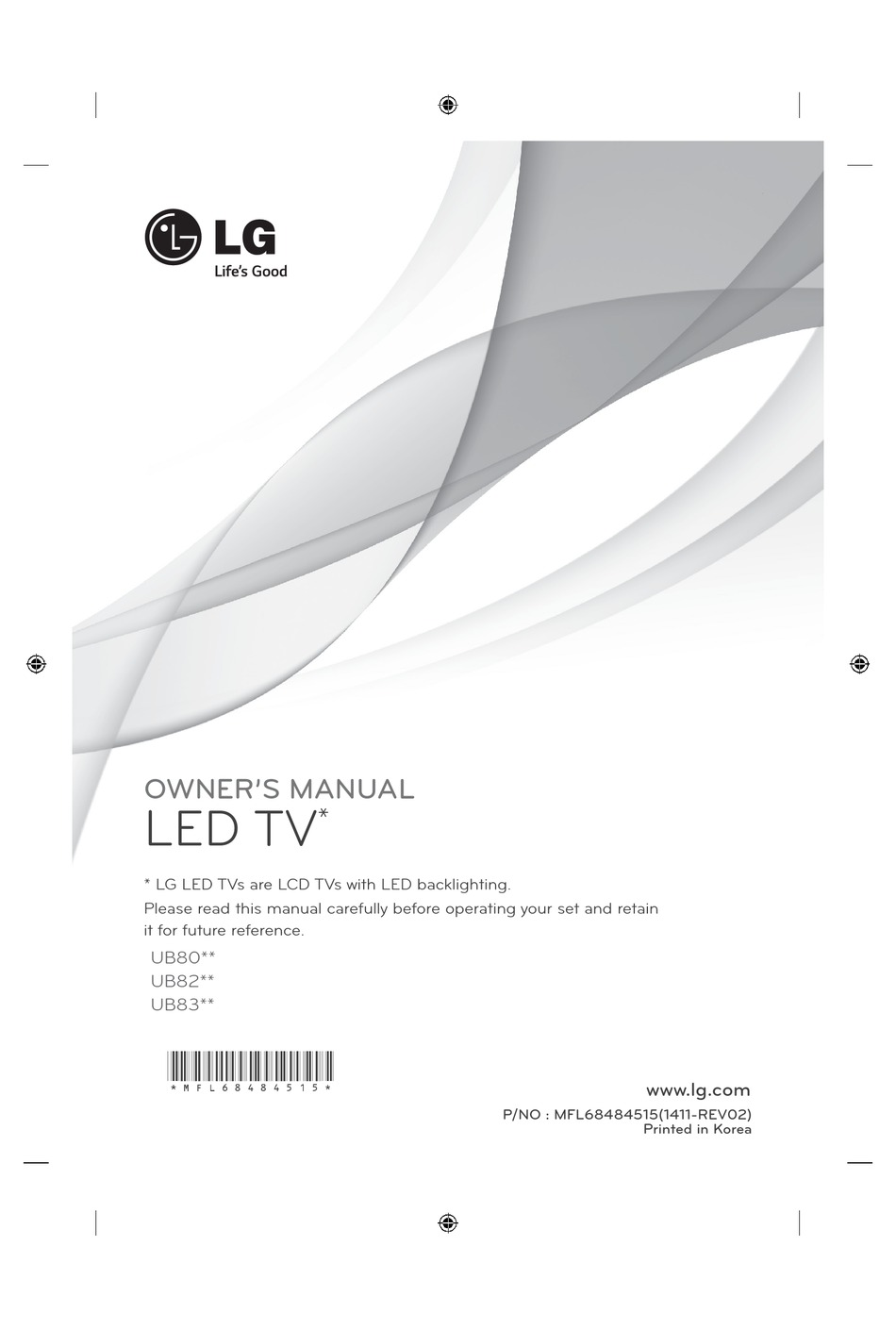 burnt delicacy Simplify LG MFL68484515 OWNER'S MANUAL Pdf Download | ManualsLib