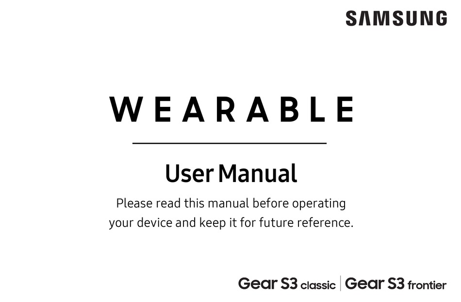 SAMSUNG VERIZON GEAR S3 FRONTIER USER MANUAL Pdf Download | ManualsLib samsung gear s3 manual pdf download