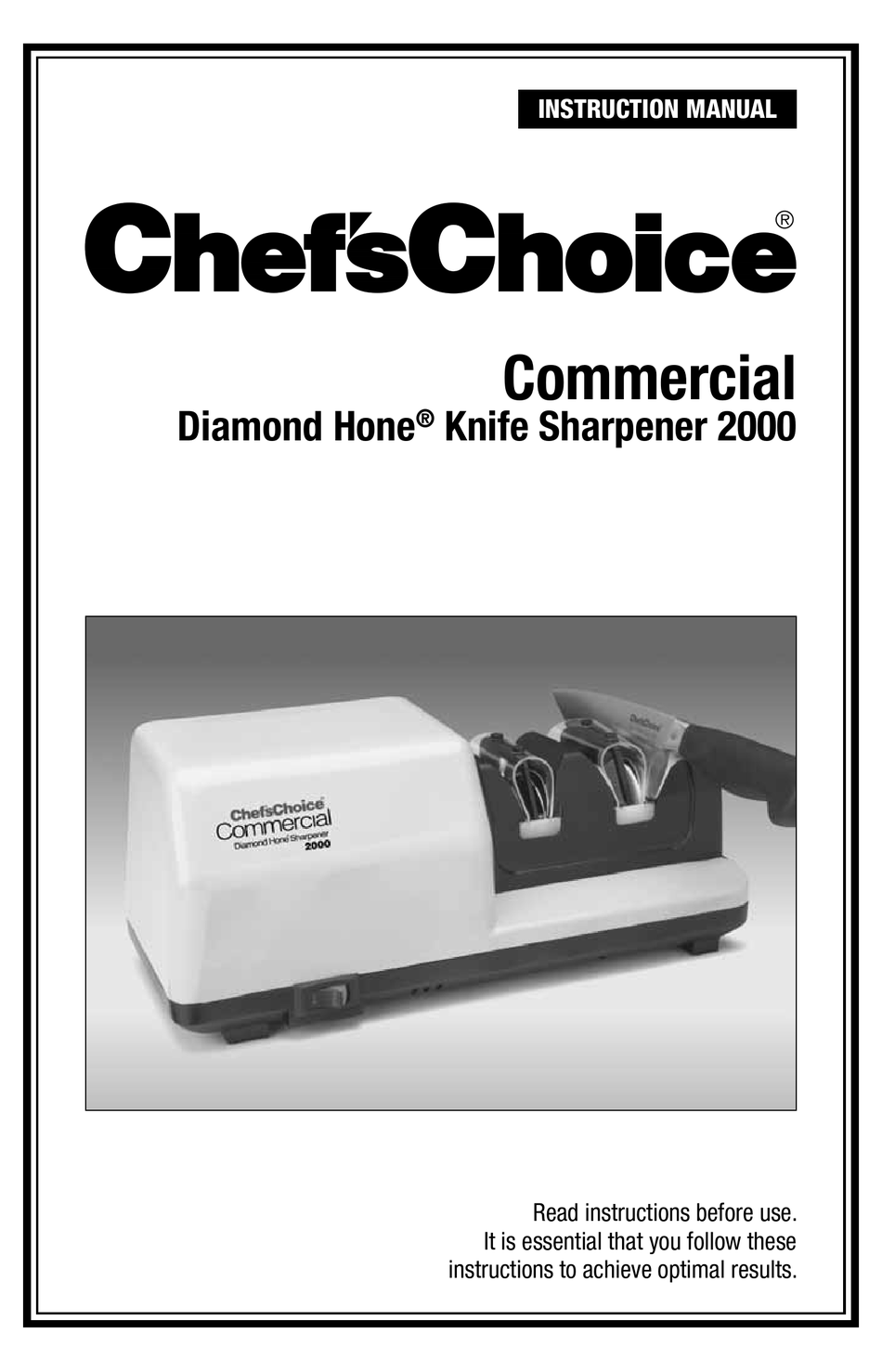 Edgecraft Chef's Choice 2000 2 Stage Professional Knife Sharpener