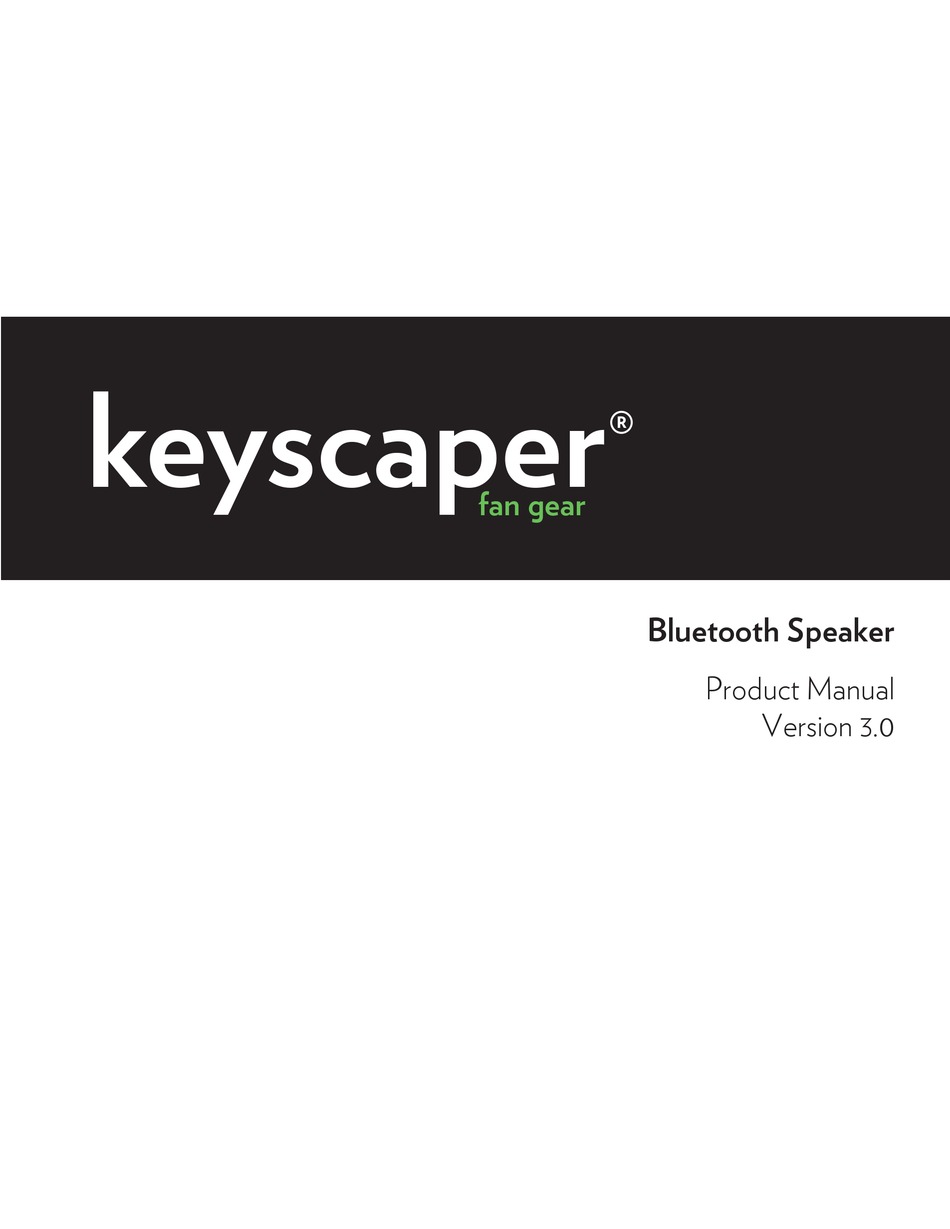 KEYSCAPER KSPKR1 PRODUCT MANUAL Pdf Download ManualsLib