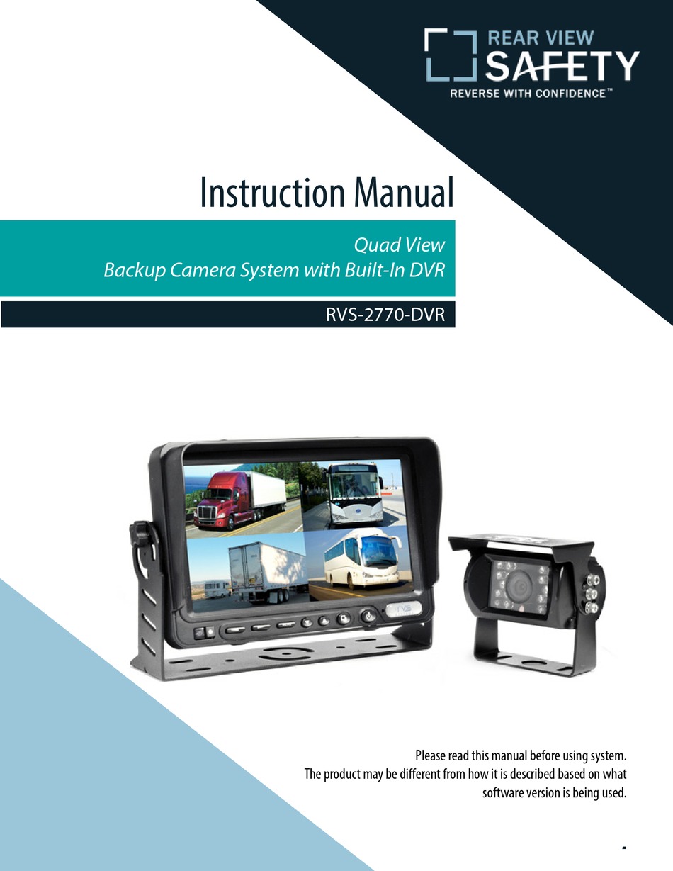 REAR VIEW SAFETY RVS2770DVR INSTRUCTION MANUAL Pdf Download ManualsLib
