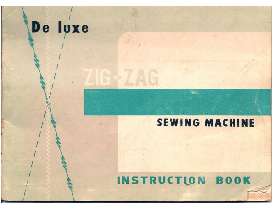 Buy Deluxe Zig Zag Sewing Machine KNS Instruction Manual, Instant