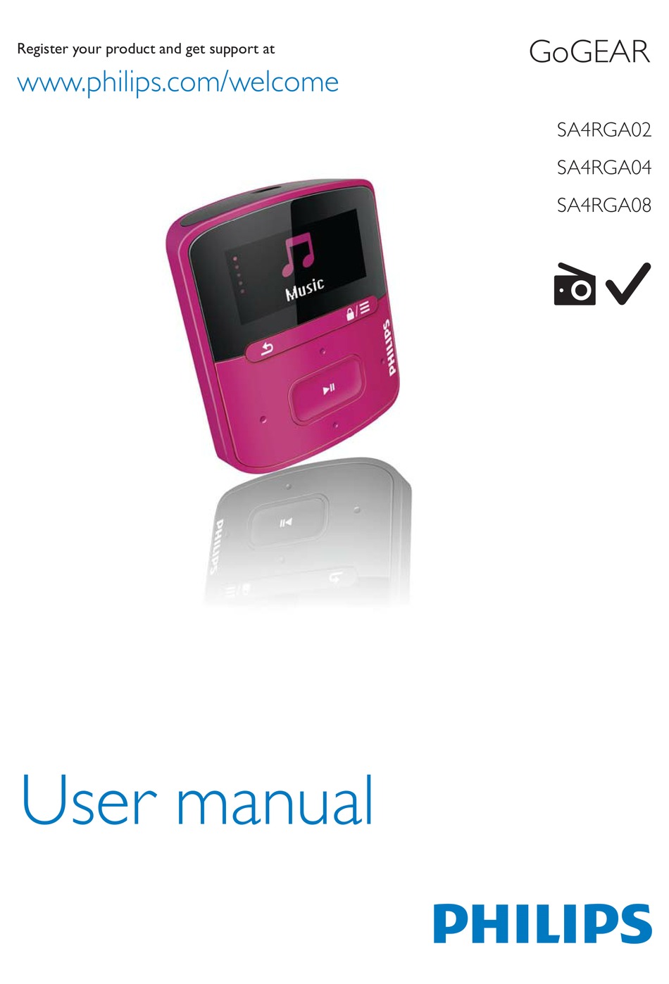 PHILIPS GOGEAR SA4RGA02 USER MANUAL Pdf Download ManualsLib