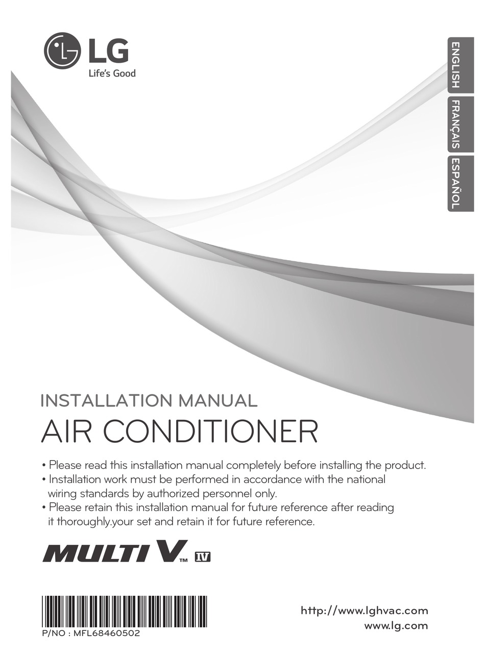 Lg Multi V Installation Manual Pdf Download Manualslib