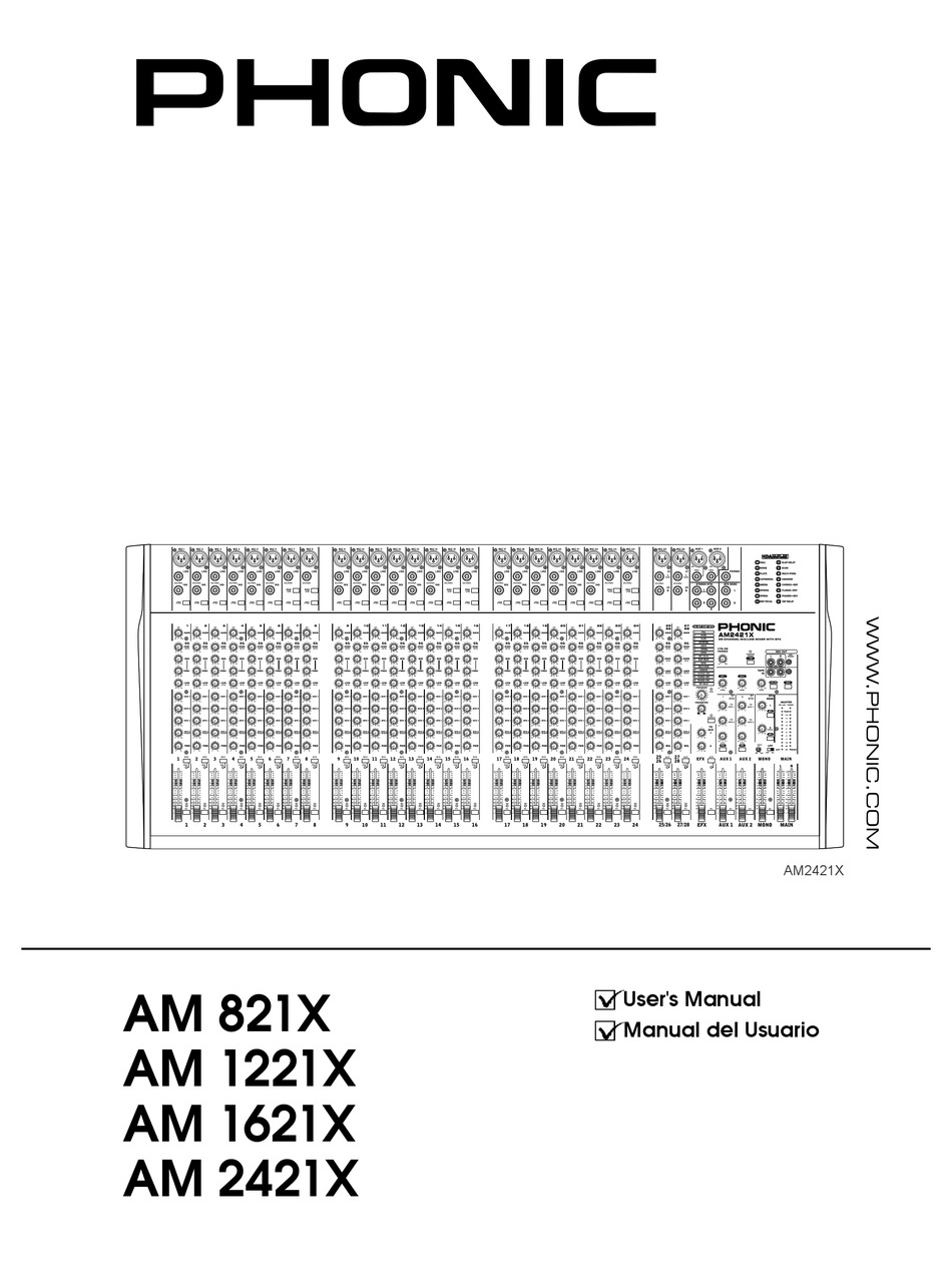 PHONIC AM 2421X USER MANUAL Pdf Download | ManualsLib